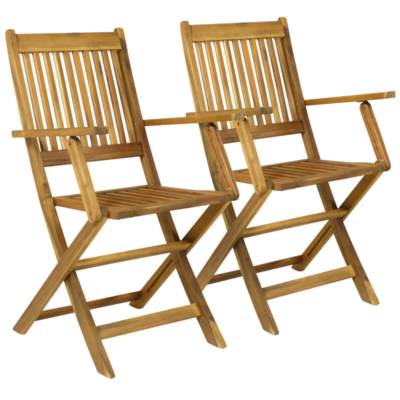 Sol 72 Outdoor Haslemere Wooden Folding Garden Chair Wayfair.co.uk